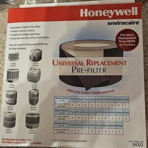 Honeywell Universal Replacement Prefilter